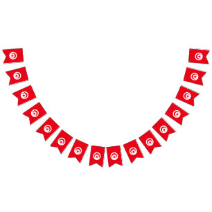 Tunesische vlag vlaggetjes