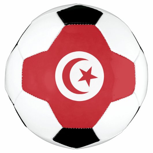 Tunesische vlag voetbal (Voorkant)