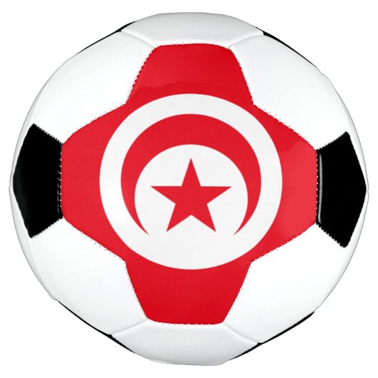 tunesische vlag voetbal (Gedraaid)