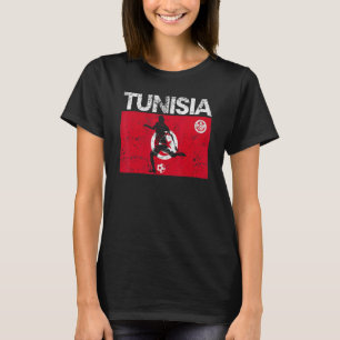 Tunesische vlag voor Football Speler Voetbal T-shirt