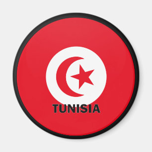 Tunesische vlag voor uitstekende kwaliteit magneet