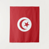Tunesische vlag wandkleed (Voorkant)