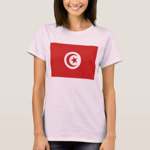 Tunesische vlag x kaart T-Shirt