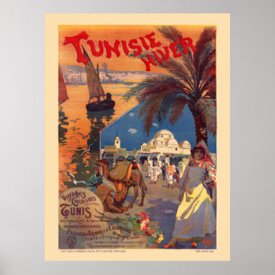 Tunesische woekeraffiche 1899 poster