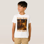 tung sahur kat selfie Grappig Italiaans Brainrot T-shirt (Voorkant volledig)