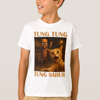 tung sahur kat selfie Grappig Italiaans Brainrot T-shirt