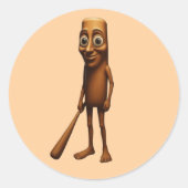 tung sahur ronde sticker (Voorkant)