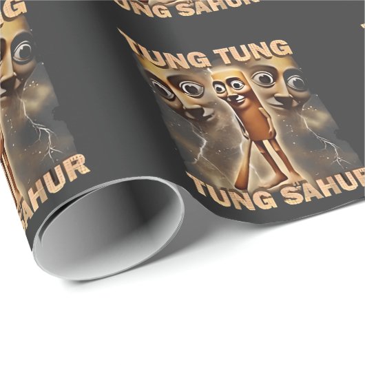 Tung tung sahur Brainrot Meme Cadeaupapier (Rol Hoek)