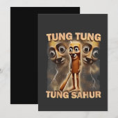 Tung tung sahur Brainrot Meme Kaart (Voorkant / Achterkant)