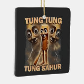 Tung tung sahur Brainrot Meme Keramisch Ornament (Rechts)