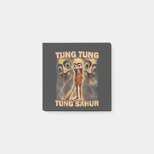 Tung tung sahur Brainrot Meme Post-it® Notes (Voorkant)