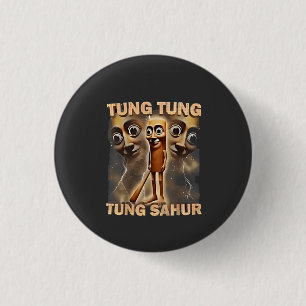 Tung tung sahur Brainrot Meme Ronde Button 3,2 Cm