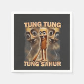 Tung tung sahur Brainrot Meme Servet (Voorkant)