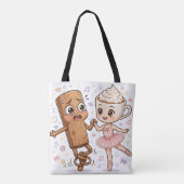 Tung Tung Sahur Funny Ballet Tote Bag (Achterkant)