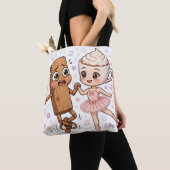 Tung Tung Sahur Funny Ballet Tote Bag (Dichtbij)