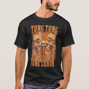 Tung Tung Sahur Funny Meme Brainrot Humor Gen T-shirt