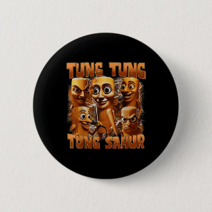 Tung Tung Sahur Grappig Italiaans Brainrot Meme B Ronde Button 5,7 Cm
