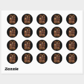 Tung Tung Sahur Italiaanse brainrot meme Ronde Sticker (Vel)