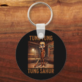 Tung Tung Sahur Italiaanse brainrot meme Sleutelhanger (Voorkant)