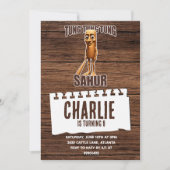 Tung tung sahur verjaardagsuitnodiging kaart (Voorkant)