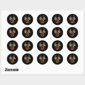 Tung Tung Tung Sahur Costume  Ronde Sticker (Vel)