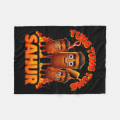 Tung Tung Tung Sahur  Fleece Deken (Voorkant (Horizontaal))