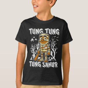 Tung Tung Tung Sahur Halloween Mumie Italiaanse He T-shirt