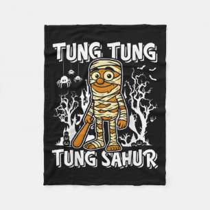 Tung Tung Tung Sahur Halloween Mummie Italiaanse H Fleece Deken