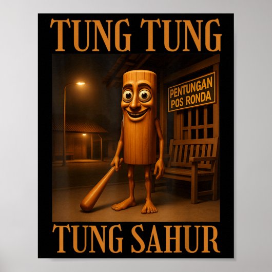 Tung Tung Tung Sahur Poster (Voorkant)