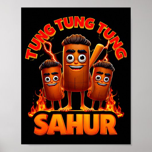 Tung Tung Tung Sahur Poster (Voorkant)