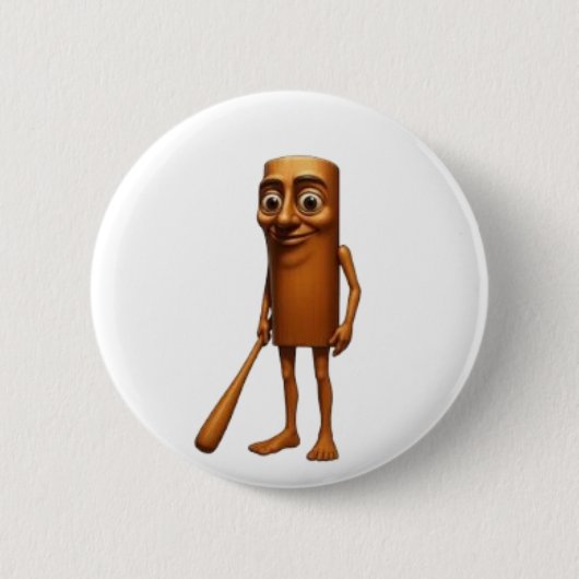 Tung Tung Tung Sahur Ronde Button 5,7 Cm (Voorkant)