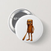 Tung Tung Tung Sahur Ronde Button 5,7 Cm (Voorkant /achterkant)