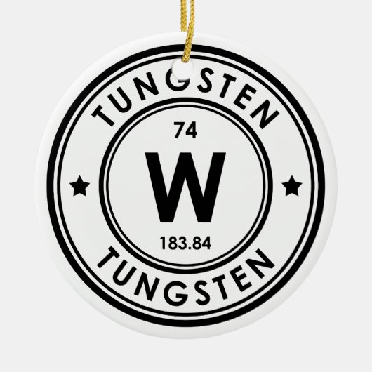 Tungsten Element Keramisch Ornament (Voorkant)