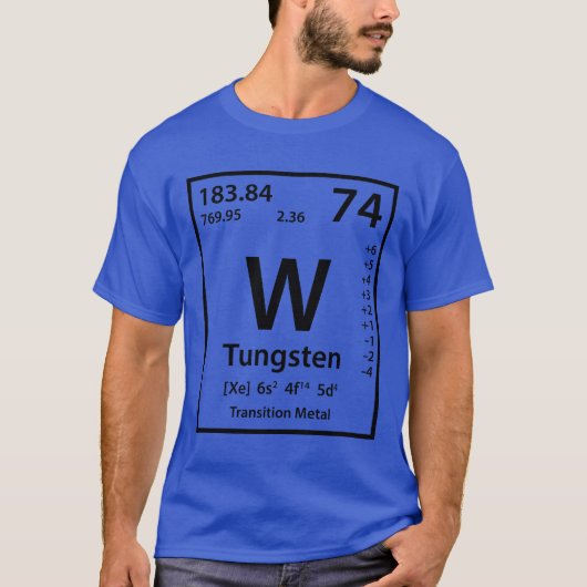 Tungsten Element (zwart) T-shirt (Voorkant)