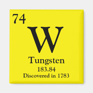 Tungsten Periodieke Tabel Magneet