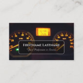 Tuningdeskundigen en monteurs, autoreparateurs visitekaartje (Voorkant)