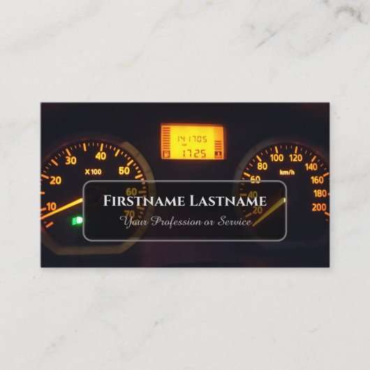 Tuningdeskundigen en monteurs, autoreparateurs visitekaartje (Voorkant)