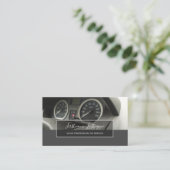 Tuningdeskundigen en monteurs, autoreparateurs visitekaartje (Staand voorkant)