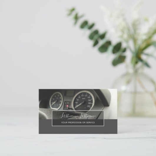 Tuningdeskundigen en monteurs, autoreparateurs visitekaartje (Staand voorkant)