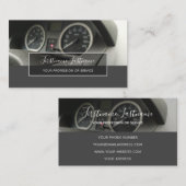 Tuningdeskundigen en monteurs, autoreparateurs visitekaartje (Voorkant / Achterkant)