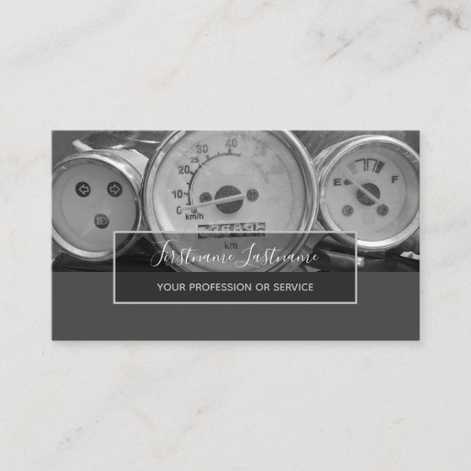 Tuningdeskundigen en monteurs reparatiewerkplaats visitekaartje (Voorkant)