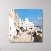 Tunis 1905 – Impressionist Travel Art from Tunisia Canvas Afdruk (Voorkant)