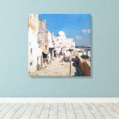 Tunis 1905 – Impressionist Travel Art from Tunisia Canvas Afdruk (Insitu (Houten vloer))