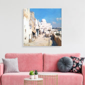 Tunis 1905 – Impressionist Travel Art from Tunisia Canvas Afdruk (Insitu (Woonkamer))