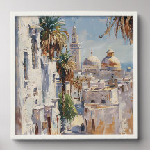 Tunis 1905 – Impressionistische Reiseposter uit Tu