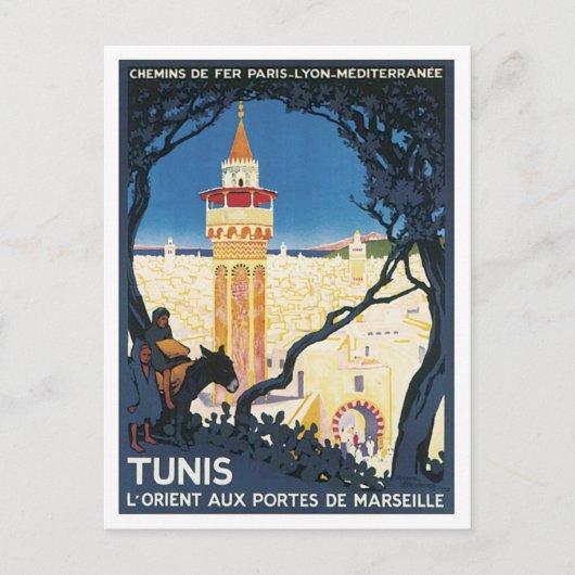 Tunis Afrika Briefkaart (Voorkant)