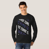 Tunis Camo Pattern Paarse Camouflage T-shirt (Voorkant volledig)