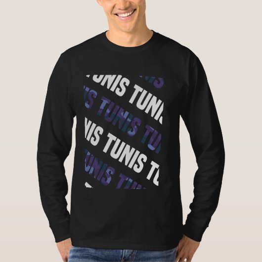 Tunis Camo Pattern Paarse Camouflage T-shirt (Voorkant)