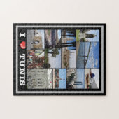 Tunis - I Love - Tunesië - Legpuzzel (Horizontaal)
