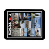 Tunis - I Love - Tunesië - Magneet (Horizontaal)